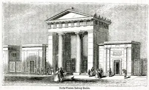 Parcels: North-Western Railway Station, Euston, London 1880s