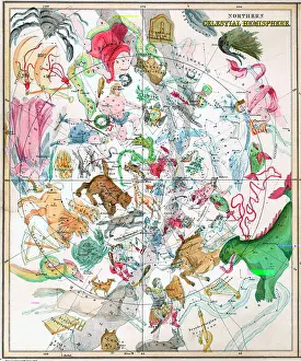 Northern Celestial Hemisphere Map of Constellations