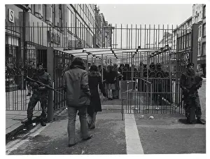 Suez: Northern Ireland - construction of a roadblock etc