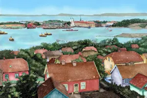 Strait: Norway. Horten. 19th century