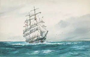 Sailer: Norwegian Sailer beating up Channel in a fresh wind