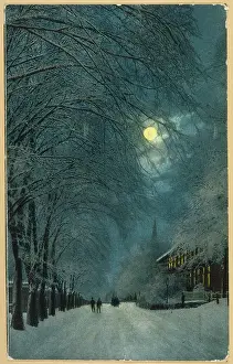 Eerie: Norwegian Street in the snow