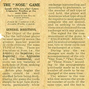 Instructions: The Nose Game - General Directions