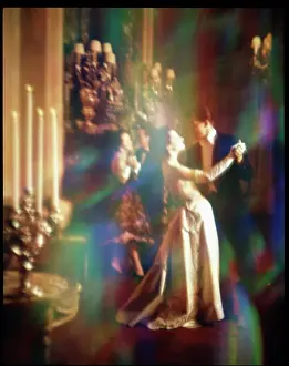 Tuxes: NOSTALGIA COUPLE BALLROOM DANCING BLURRED ACTION