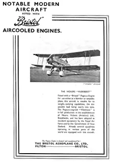 Vildebeest: Notable Bristol Engined Aircraft: Vickers Vildebeest