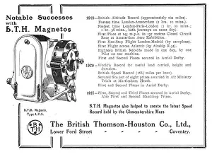 Magnetos: Notable Successes With BTH Aero-Engine Magnetos