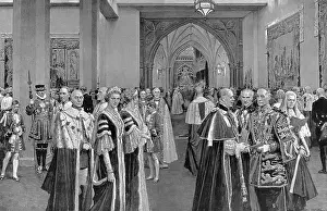 Annexe: Notables assembled in the Abbey annexe at 1937 Coronation