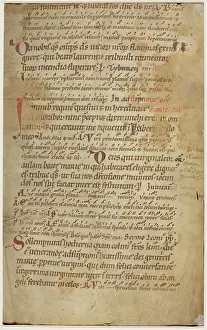 Chants: Noted Breviary (Fragment)