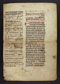 Chants: Noted Missal (Fragment)