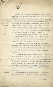 Typewritten: Notes relating to Board of Trade Titanic inquiry