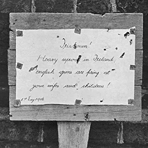 Munsters: Notice to Irish Munsters from Germans, 1916