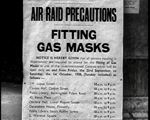 Mandatory: A Notice Reading AIR RAID PRECAUTIONS FITTING