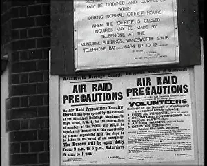 Notices: Notices Containing Information About Air Raid