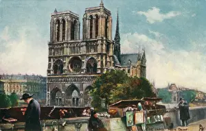 Booksellers: Notre Dame Cathedral - Paris