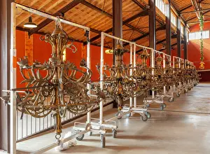 Waxed: Notre-Dame chandeliers, Mathieu Lustrerie, Gargas, Provence