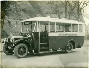 Thornycroft: Nottingham, Radcliffe and Bingham C Ross Elysian bus