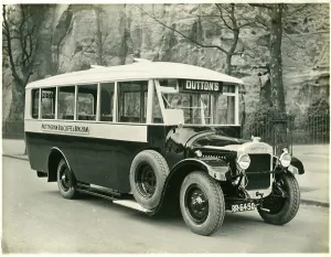 Thornycroft: Nottingham, Radcliffe and Bingham C Ross Elysian bus