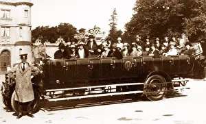 Wollaton: Nottingham Wollaton Hall charabanc outing probably 1920s