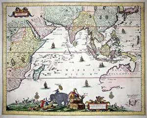 Indiae: Nova Tabula Indiae Orientalis Map of the East Indies 1700