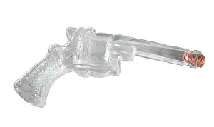 Corks: Novelty gun-shaped glass bottle