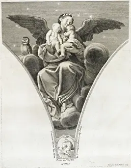 Pendentives: Nox, the goddess of Night