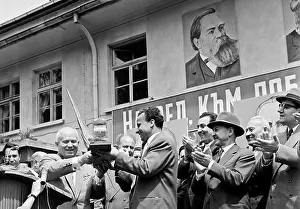 Khrushchev: N.S. Khrushchev visiting Bulgaria