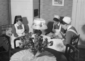 Needlework: NS Nurses Station in Potsdam, 1938