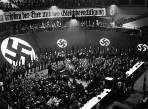 Canvassing: NSDAP election rally, 1933