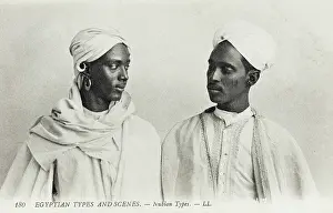 Scarification: Two Nubian men - Egypt