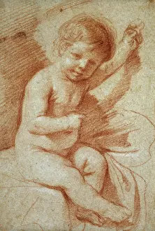 Guercino: A Nude Boy (?the Infant Christ)
