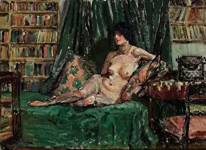 John Noott Galleries: Nude in a library