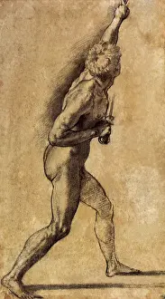 1517: Nude Man with Swords, by Raphael