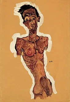 Waterpaint: Nude self portrait