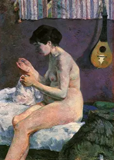 Mandolin: Nude Study, by Gauguin