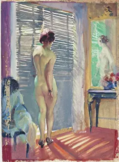 Touche: Nude by a Venetian Blind