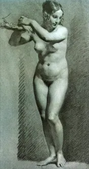 Prudhon: Nude woman posing