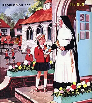 Look & Learn Nursery Material: The Nun