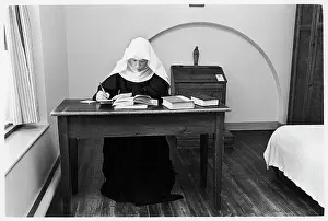 Colin Horsman: Nun studying in her cell, St Cecilia's Abbey