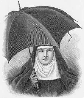 Brolly: NUN WITH UMBRELLA