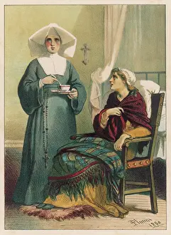 Stirs: NUN VISITING SICK WOMAN
