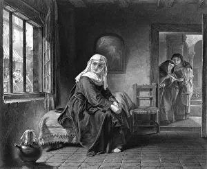 Contemplates: NUN AT THE WINDOW