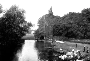 Nuneham: Nuneham Courtenay, from the Bridge 1890