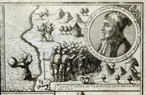 Nunez: NUNEZ DE BALBOA, Vasco (1475-1517). Spanish discoverer