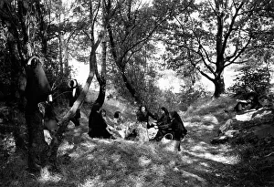 Dappled: Nuns and children having a picnic