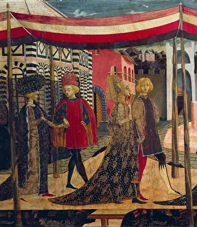 Quattrocento: Nuptial procession in Piazza del Duomo of Florence
