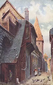 Turm: Nuremberg, Germany - Mauerpartie am Mohrentor