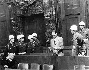 Khaldei: Nuremberg Trials 1946 - Defendant Hess