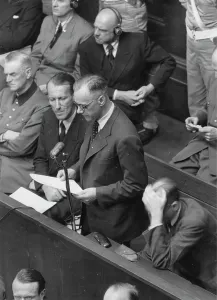 Kaltenbrunner: Nuremberg Trials. Alfred Rosenberg makes his