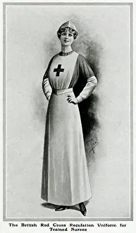 Regulation: Nurse in British Red Cross uniform 1914