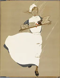 Unstable: NURSE CARRYING CROCKERY